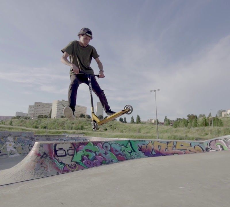 Самокат фрістайл Street Surfing Stunt Scooter Ripper червоно-сріблястий 9