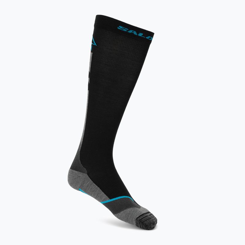 Шкарпетки гірськолижні Salomon MTN black/blue danube 8