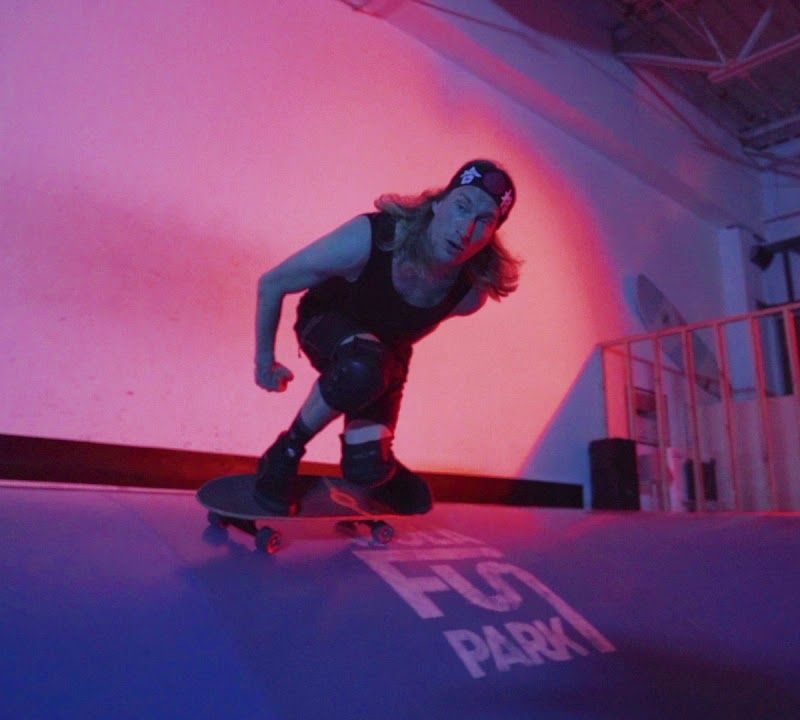 Скейтборд серфскейт Cutback Surfskate Blue Wave 11
