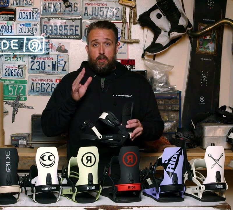 Кріплення сноубордичні чоловічі RIDE C-6 чорно-червоні 12G1005 11