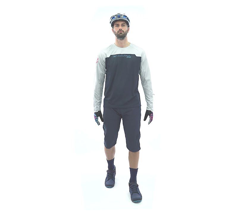 Чоловічий велосипедний лонгслів Endura MT500 Burner синій з чорнилом 8