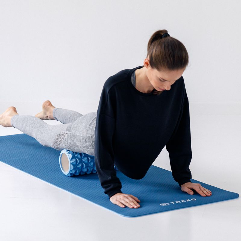 Ролик масажний XTREXO EVA PVC блакитний MR-EV01N 6