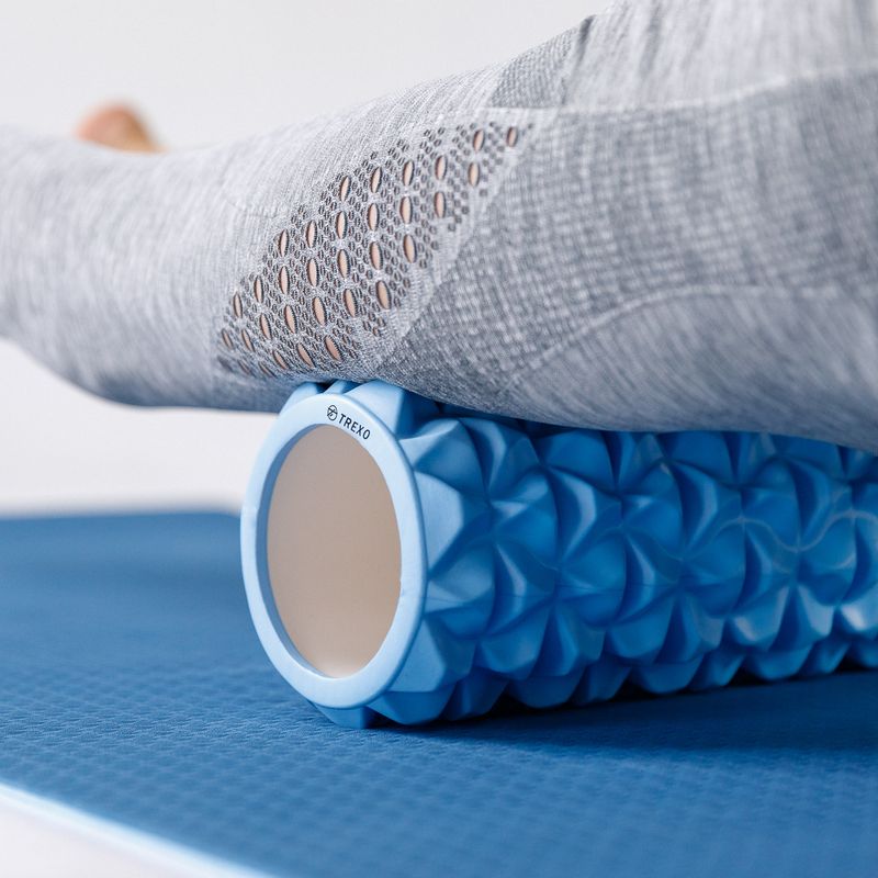 Ролик масажний XTREXO EVA PVC блакитний MR-EV01N 7