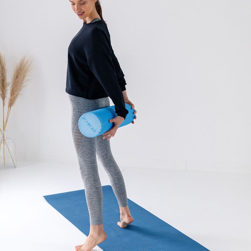 Ролик масажний XTREXO EVA блакитний MR-EV03N 9