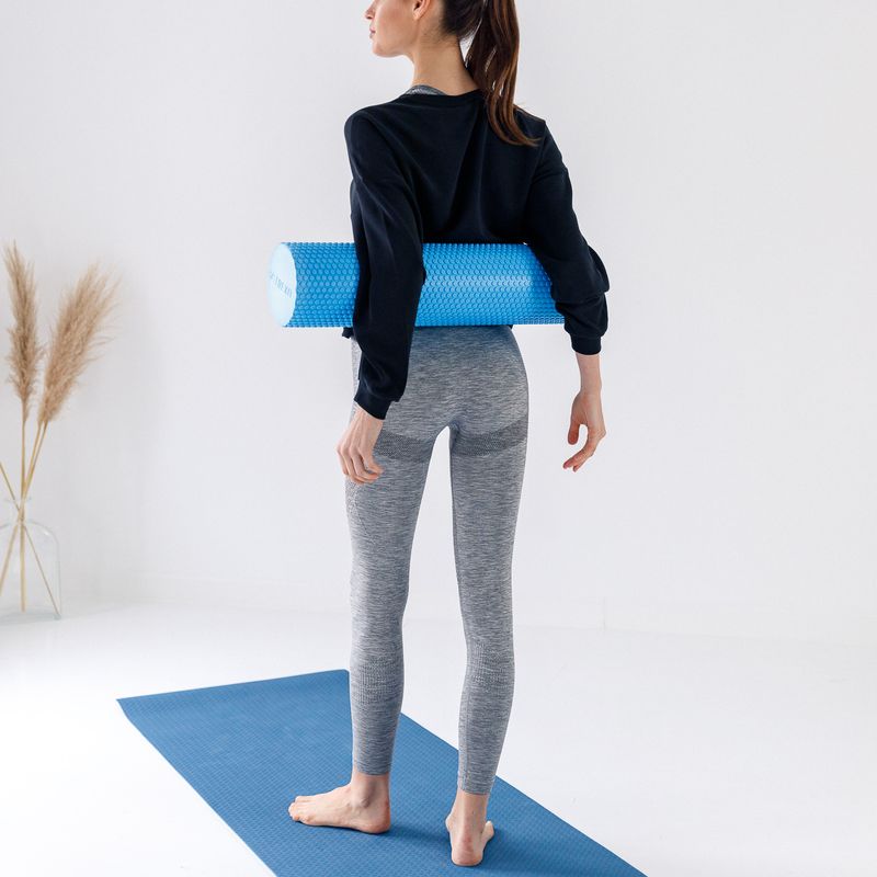 Ролик масажний XTREXO EVA блакитний MR-EV03N 10