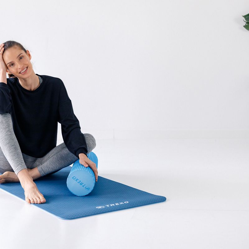 Ролик масажний XTREXO EVA блакитний MR-EV03N 11