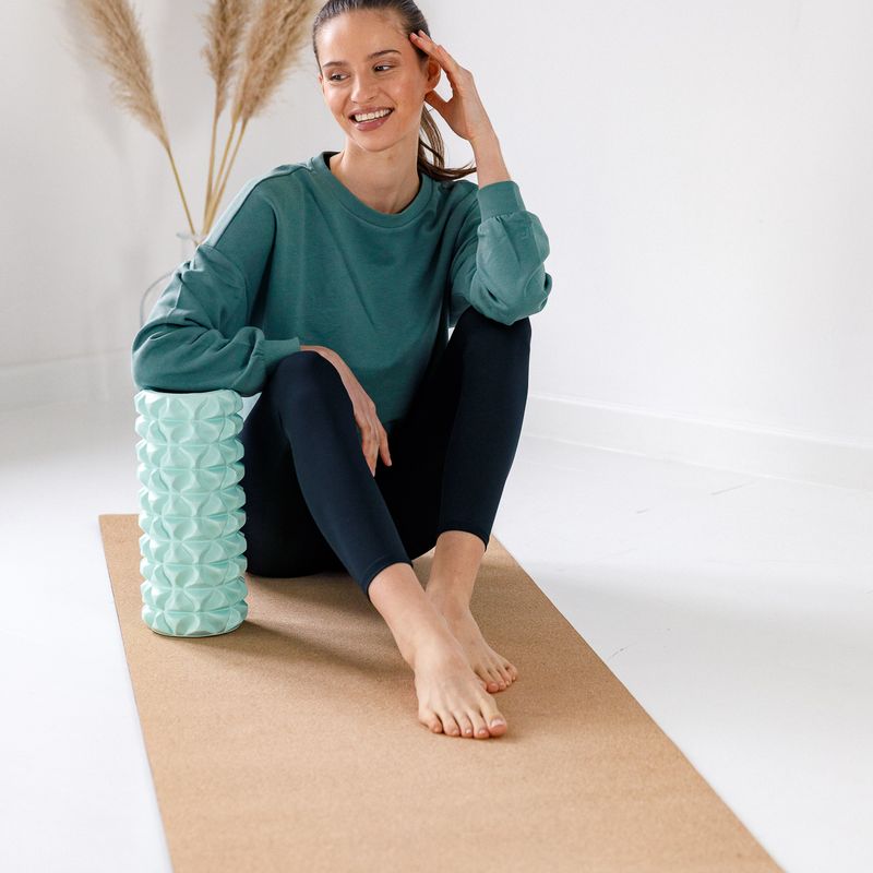 Ролик масажний XTREXO EVA PVC зелений MR-EV01Z 8