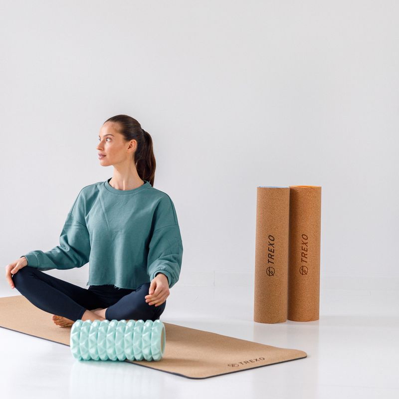 Ролик масажний XTREXO EVA PVC зелений MR-EV01Z 11