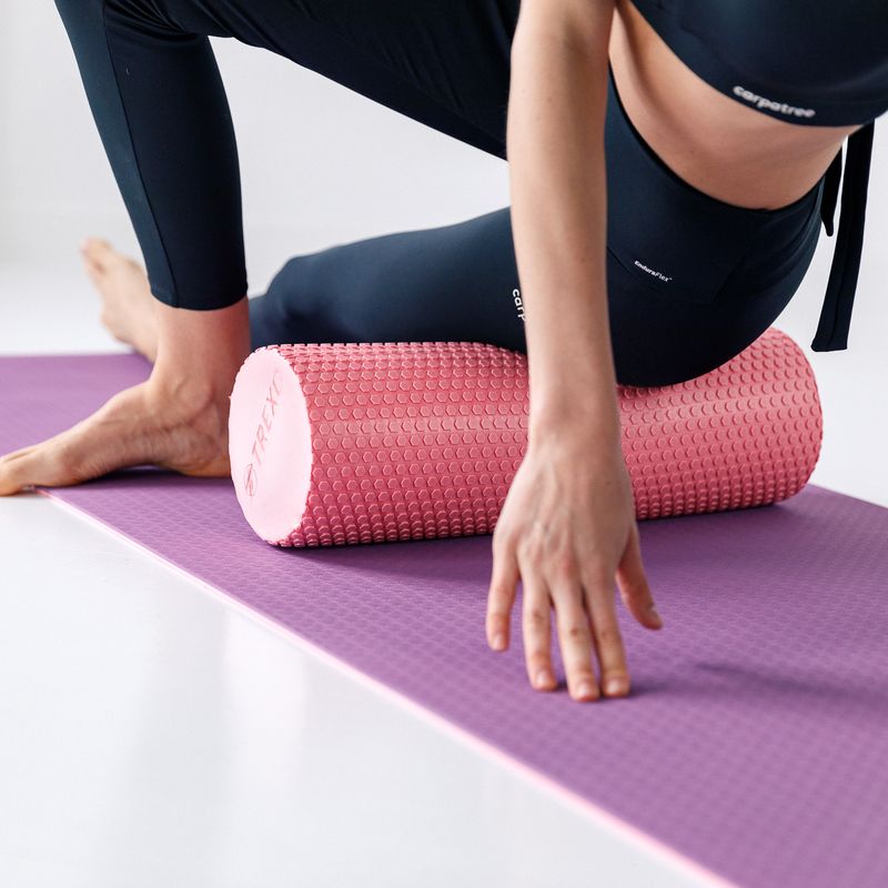 Ролик масажний XTREXO EVA рожевий MR-EV02C 8