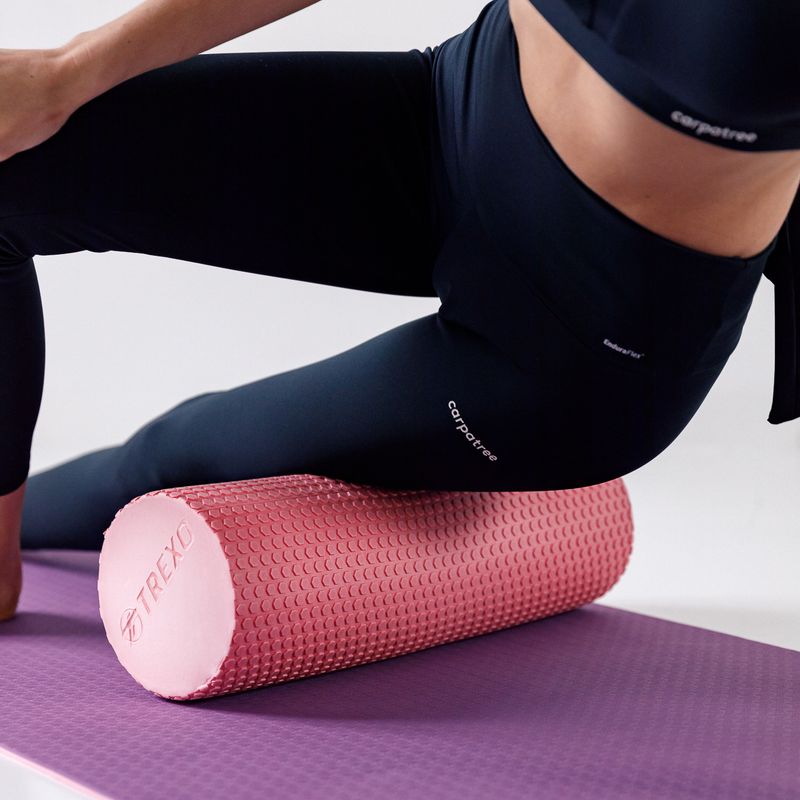 Ролик масажний XTREXO EVA рожевий MR-EV02C 9