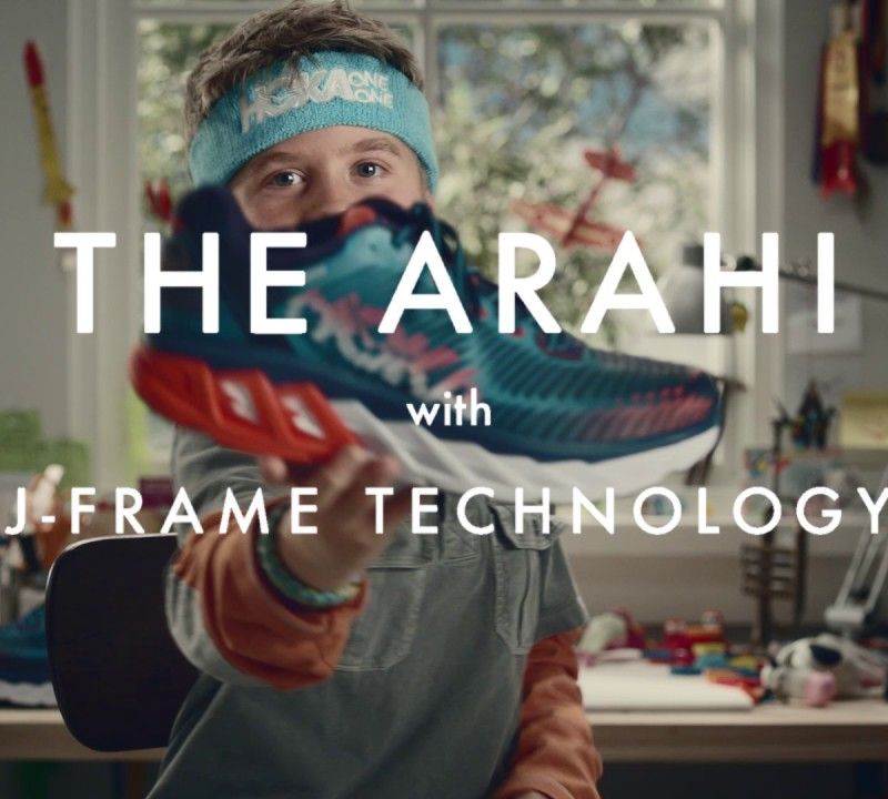 Кросівки для бігу чоловічі HOKA Arahi 6 чорні 1123194-BFLM 13