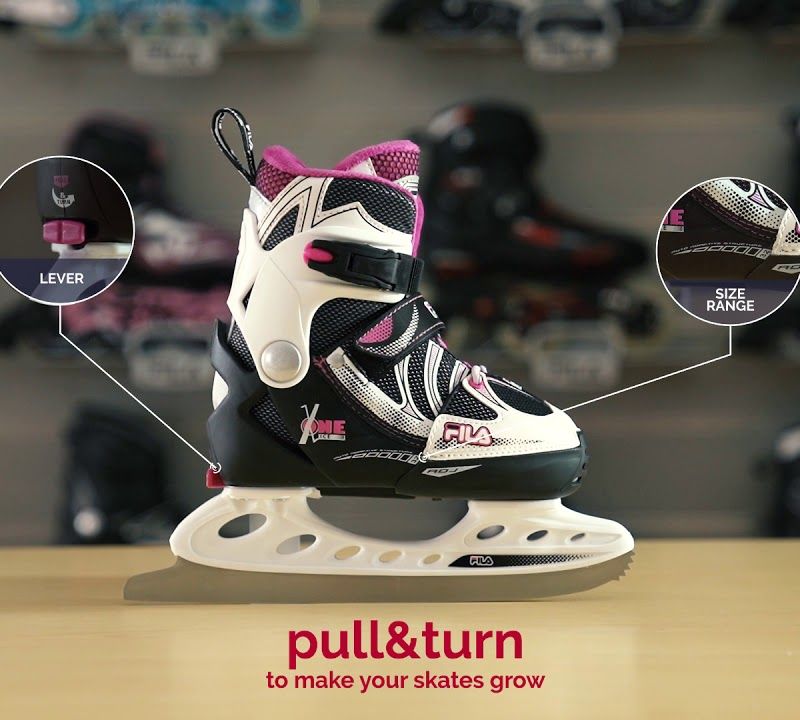 Роликові ковзани дитячі FILA Wizy black/salmon 10