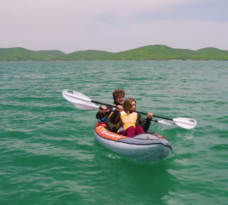 Надувна байдарка 2-х місна 12’10” Aqua Marina Touring Kayak оранжева Memba-390 11