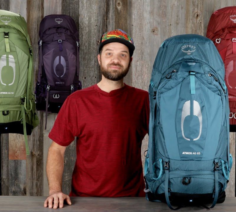 Рюкзак трекінговий чоловічий Osprey Atmos AG 65 l чорний 10003999 10