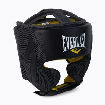 Шолом боксерський Everlast C3 Evercool Pro Premium Leather чорний EV3711