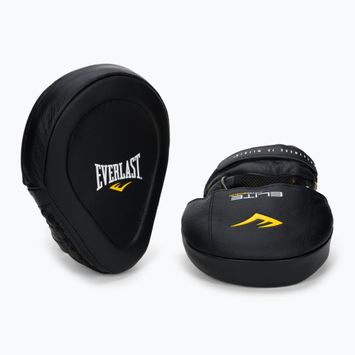 Тренерські лапи шкіряні Everlast Elite Leamantis MIT чорні EV4731