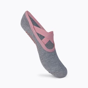 Шкарпетки для йоги жіночі Gaiam протиковзні сірі 63755