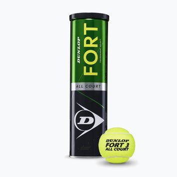 Тенісні м'ячі Dunlop Fort All Court TS 4 шт. жовті 601316