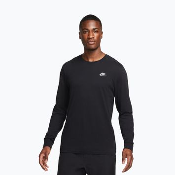 Лонгслів чоловічий Nike Sportswear Club black/white
