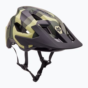 Велосипедний шолом Fox Racing Speedframe Camo зелений камуфляж
