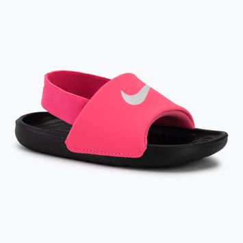 Шльопанці дитячі Nike Kawa digital pink/black/white