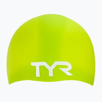 Шапочка для плавання TYR Wrinkle Free Silicone limelight