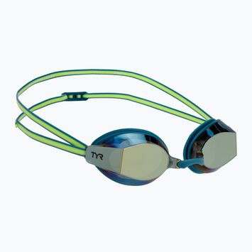 Окуляри для плавання TYR Blackops 140 Ev Racing Mirrored turquoise/lime