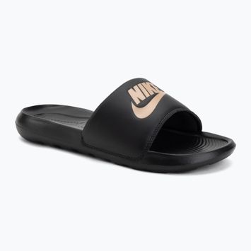 Шльопанці жіночі Nike Victori One Slide black/black/metallic red bronze