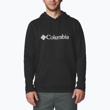 Кофта трекінгова чоловіча Columbia CSC Basic Logo II Hoodie black/white csc branded logo