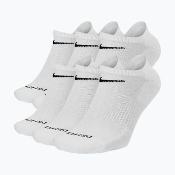 Чоловічі шкарпетки Nike Everyday Plus Cushioned No Show 6 pairs white/black
