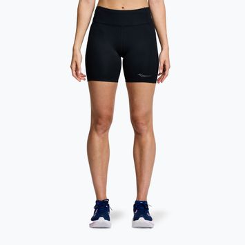 Жіночі бігові шорти Saucony Fortify 6" чорні