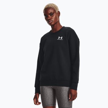 Кофта жіноча Under Armour Essential Fleece Crew black/white