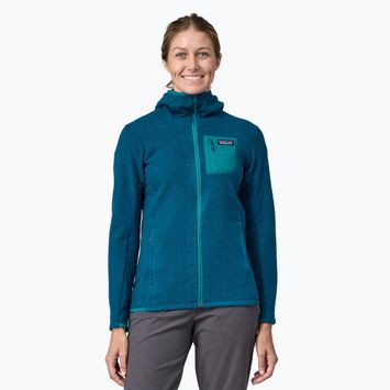 Жіночий трекінговий світшот Patagonia R1 Air Full-Zip синій лагом