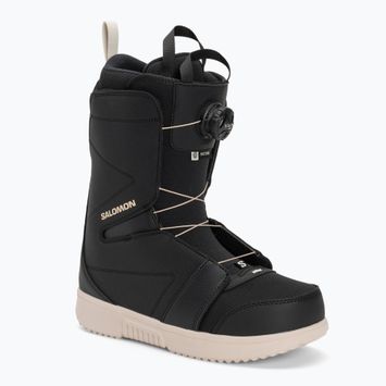 Чоловічі сноубордичні черевики Salomon Faction Boa чорні/чорні/дощовий день