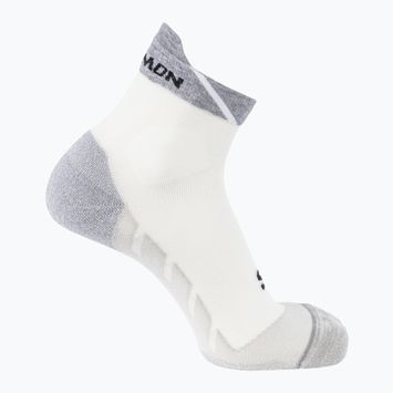 Бігові шкарпетки Salomon Speedcross Ankle білі/світло-сірі меланжеві