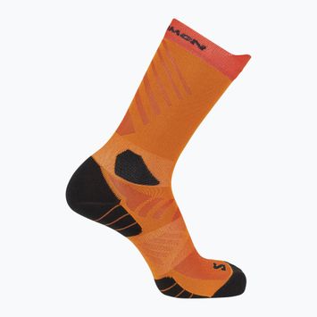Шкарпетки Salomon Aero Crew red orange/turmeric