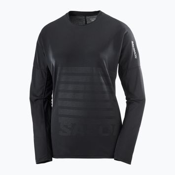 Лонгслів для бігу чоловічий Salomon Sense Aero Tee GFX deep black/black
