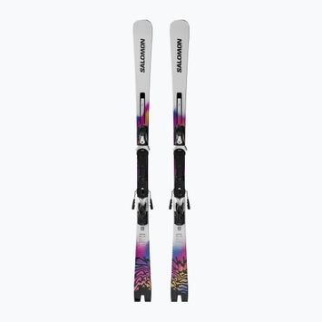 Лижі Salomon E Addikt Pro 66 + кріплення MI12 GW whitet/race blue/rhodamine