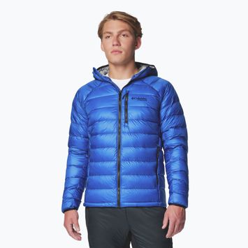 Пуховик чоловічий Columbia Arctic Crest Down Hooded mountain blue