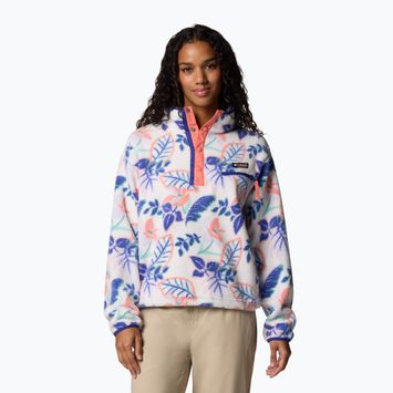 Кофта флісова жіноча Columbia Helvetia II Printed Cropped Half Snap sea salt/pasteled multi