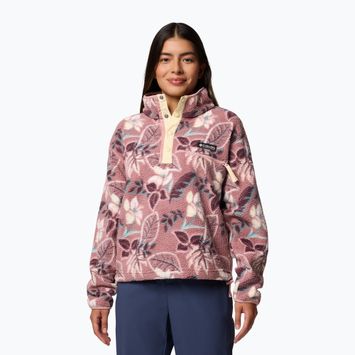 Кофта флісова жіноча Columbia Helvetia II Printed Cropped Half Snap fig pasteled/multi