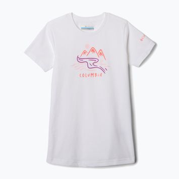 Футболка трекінгова дитяча Columbia Mission Lake Graphic white/weaving waterscape