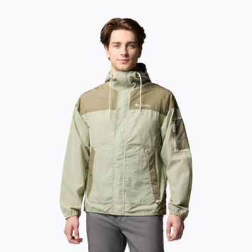 Куртка софшел чоловіча Columbia Challenger II Windbreaker safari/stone green