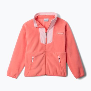 Кофта флісова дитяча Columbia Sequoia Grove Full Zip Fleece hot coral/satin pink