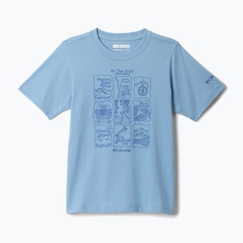 Футболка дитяча Columbia Valley Creek Graphic ripple blue/hike guide