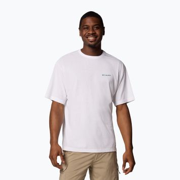 Футболка чоловіча Columbia Cedar Trail Back Graphic Tee white/trailguide icons