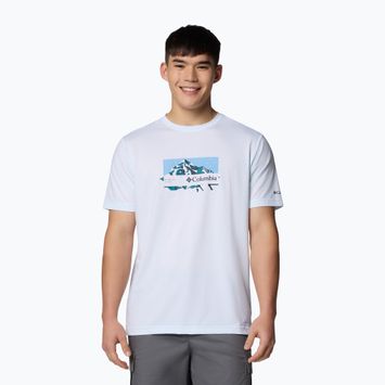 Футболка чоловіча Columbia Ice Lake II SS Tee white/peak direction