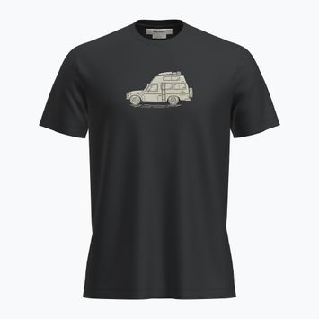 Футболка трекінгова чоловіча icebreaker Merino 150 Tech Lite SS Tee Cosy Camper black