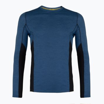 Жіноча термофутболка Smartwool Merino Sport Crew з довгими рукавами лагуна синя / темно-синій