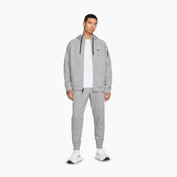 Кофта для тренувань чоловіча Nike Therma Fit Full-Zip dark grey heather/particle grey/black